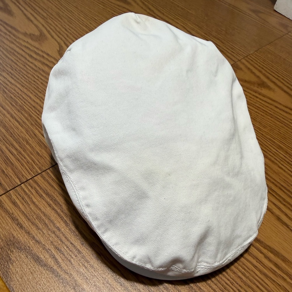Set of 2 Lids… High Quality 109% Cotton Beige and White Caps - Picture 12 of 16